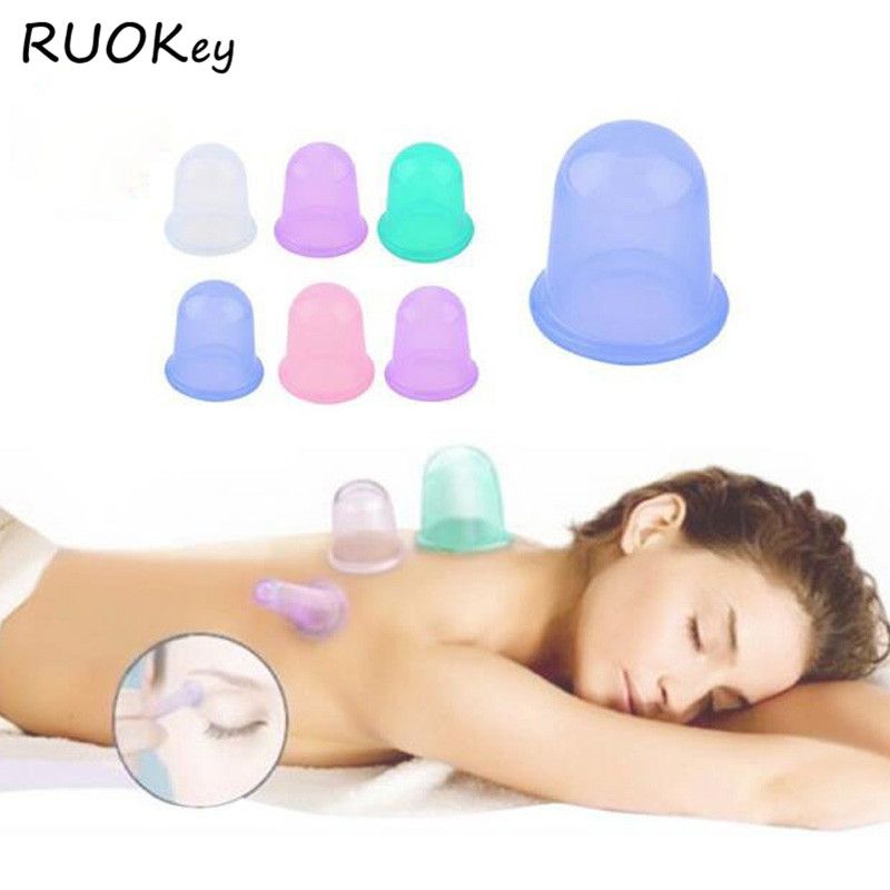 Cupping Anti Vacuum Silicone 10pcs Body Care Vaso Natural Massage Helper Cups Family Cellulite Health Ahuecamiento