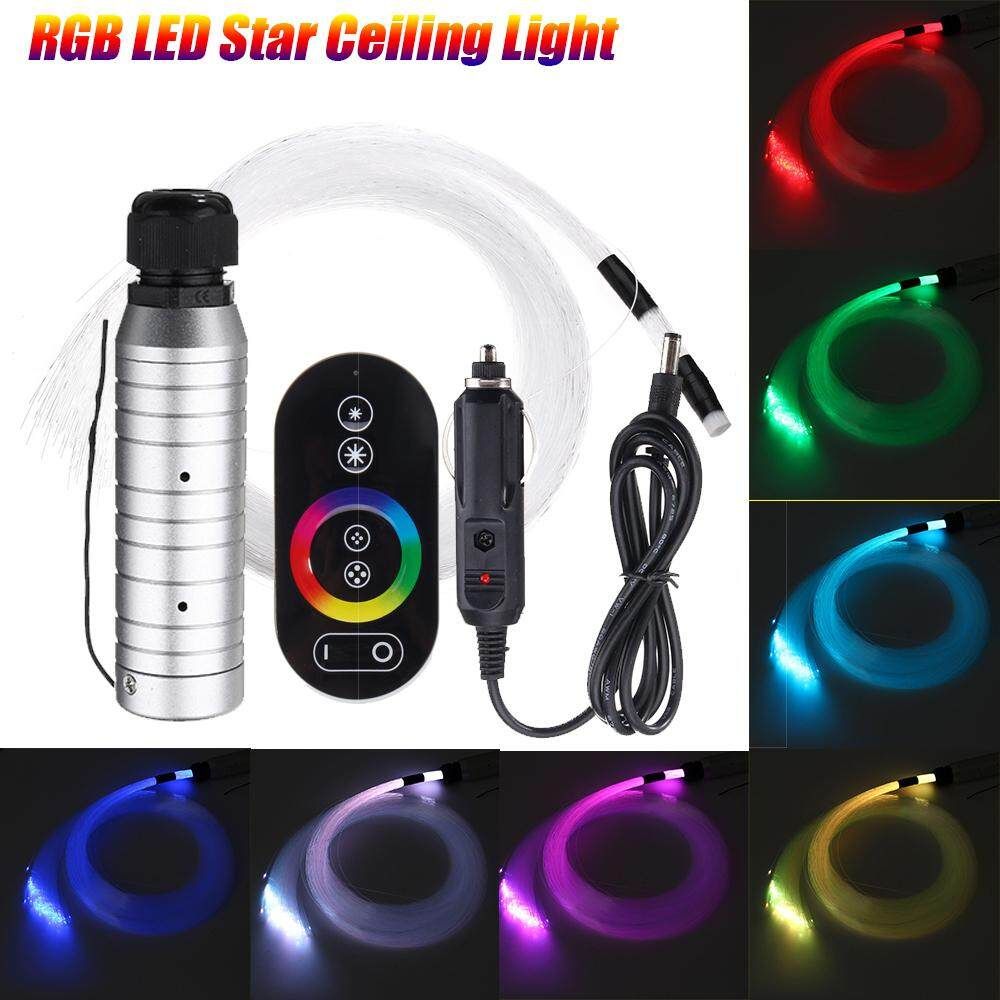 6W RGB LED Fiber Optical Star Light Touch Remote150 Pcs 12V Car Roof Lights