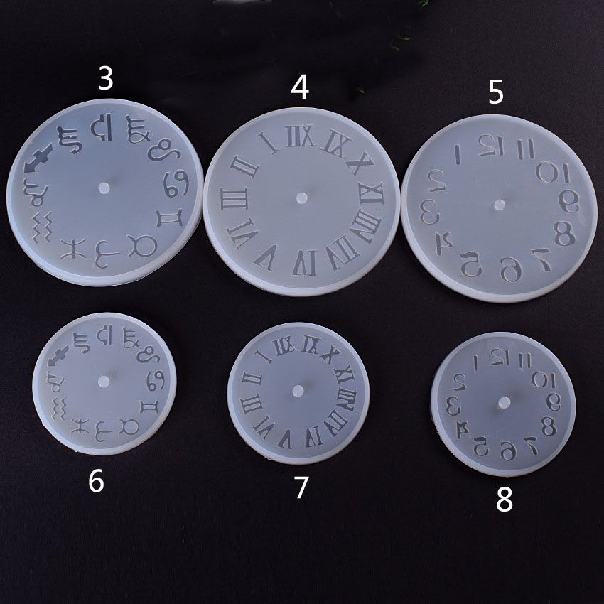 Epoxy Clear Clock Silicone Resin Mold Pendant Casting Beads