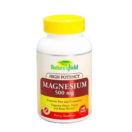 Nature's Field Magnesium 500mg - 100 Tabs