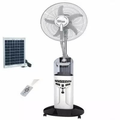 Rechargeable Mist Fan With 20w Solar Panel - 18"