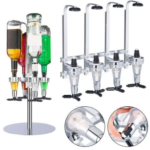 Wall Mounted Bar Butler Drink Dispenser With Rotating Stand - 4 Optics / 25"