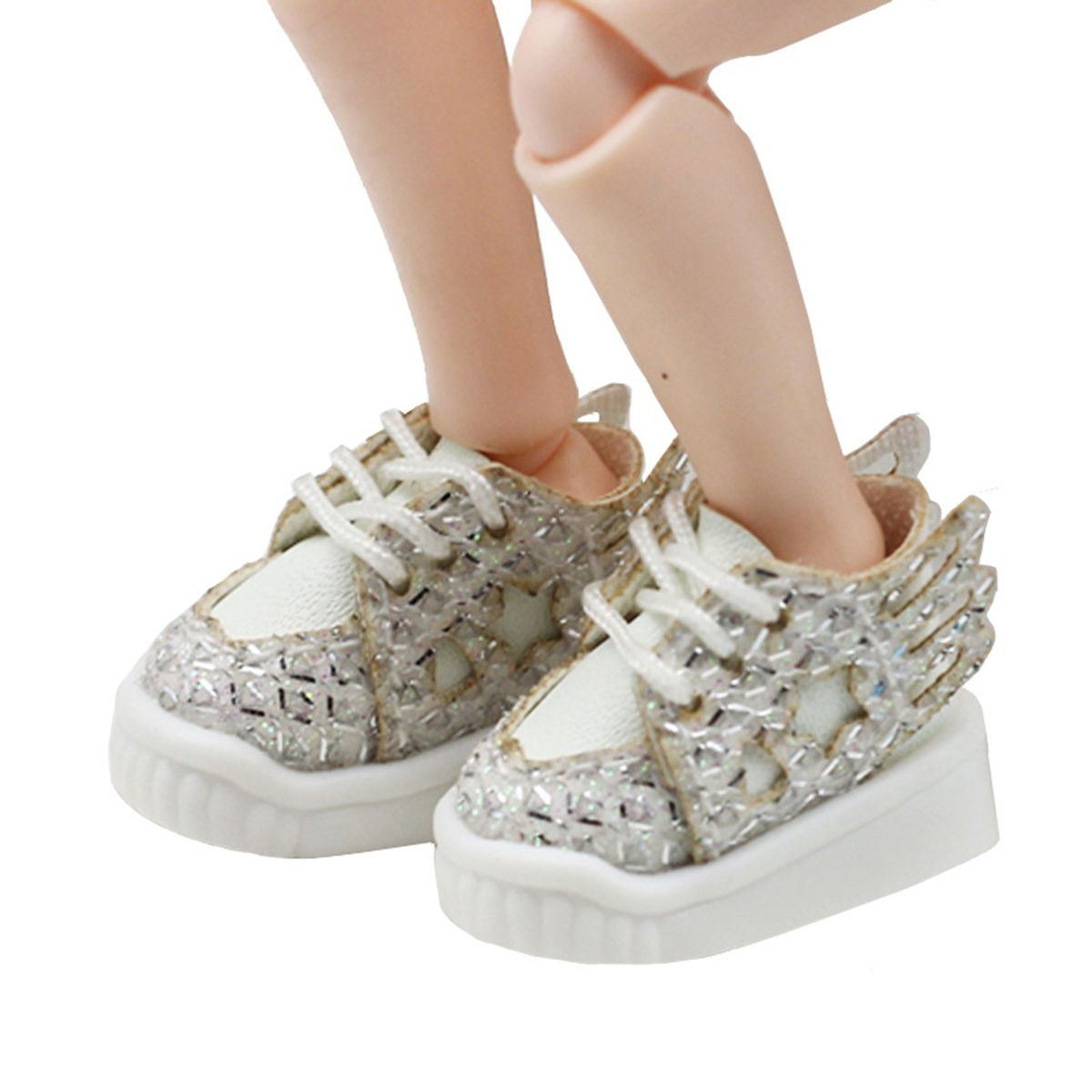 1 Pair Doll Shoes 112 BJD Doll Shoes Mini Rubber Boots White