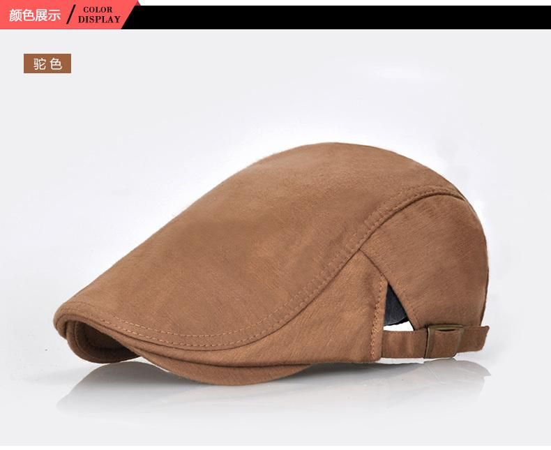 Father Gift Male Berets Man Casual Flat Peaked Ivy Hat Middle Aged and Old Men Caps 55-59CM