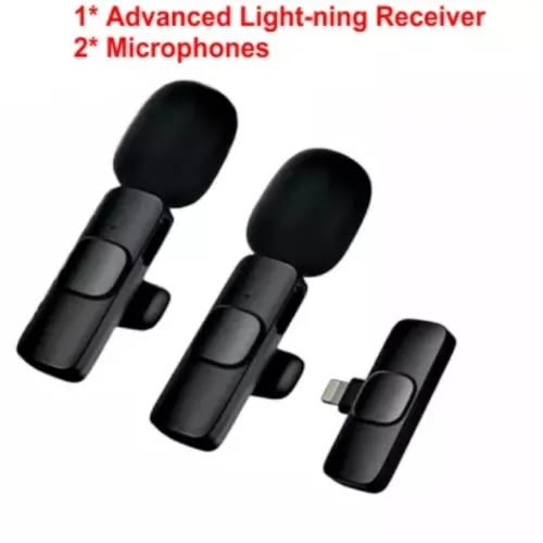 K9 Dual Microphone Lightening Connector Wireless Microphone