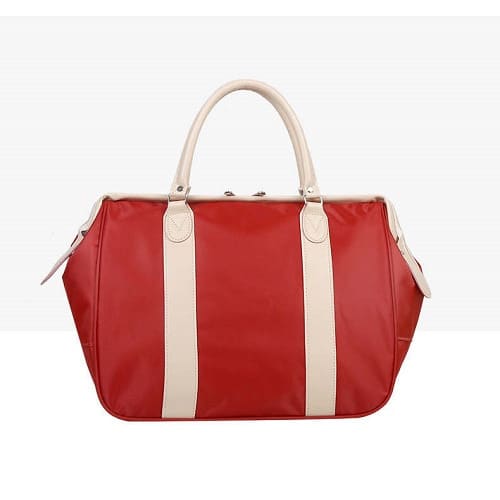 Men Nylon Travel Bag Fitness Sports Gym Bag - Red