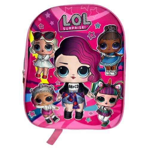 Cartoon Themed Backpack For Kids - Multicolour