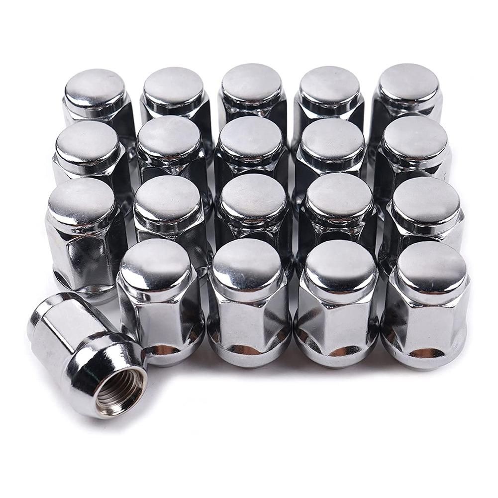20Pcs 14X15 Lug Nuts - 19mm Lug Nut 138 inch Tall 34 inch Hex Chrome Lug Nuts for 1999-2021 1500