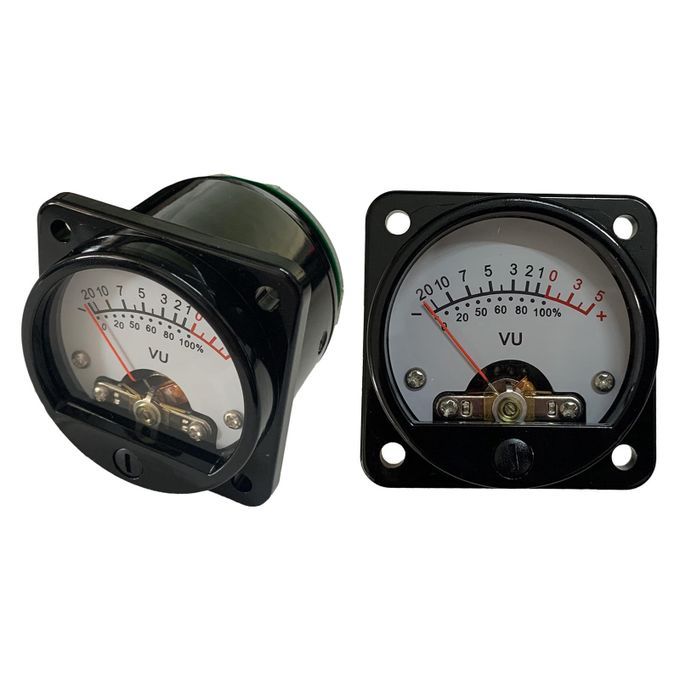 2pcs Analog VU Meter Panel Kit DB Recording Audio Level Amp 6V-12V CQ
