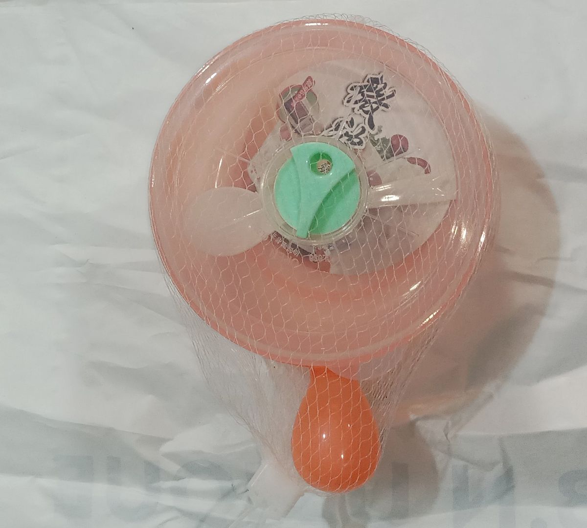 2 In 1 Baby Plastic Plates & Spoon "Feed Baby Well" -Orange