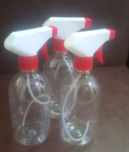 3pcs Empty Transparent Spray Bottles