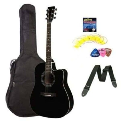 38 Raven Black Acoustic Guitar
