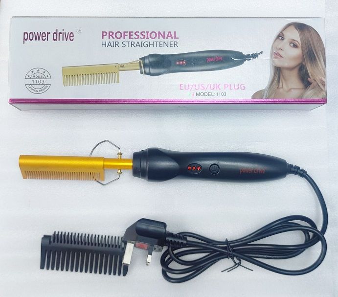 Power Drive Hot Comb Professional Hair Straightener