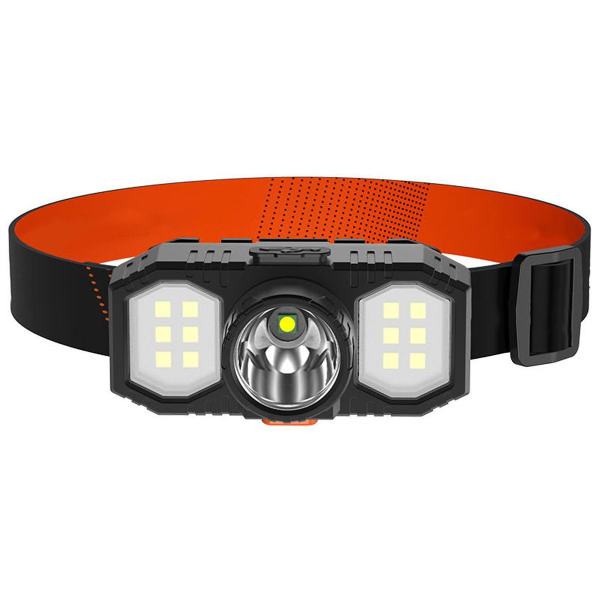 LED Flashlight Head-mounted Torch Camping LED Headlight Black