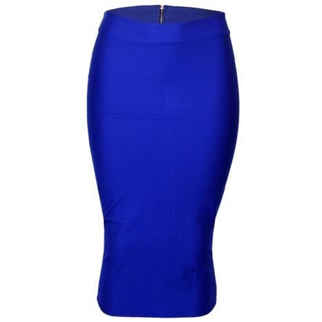 Women's High Waist Skirts - Blue