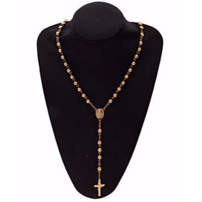 Beaded Rosary - Gold Plated