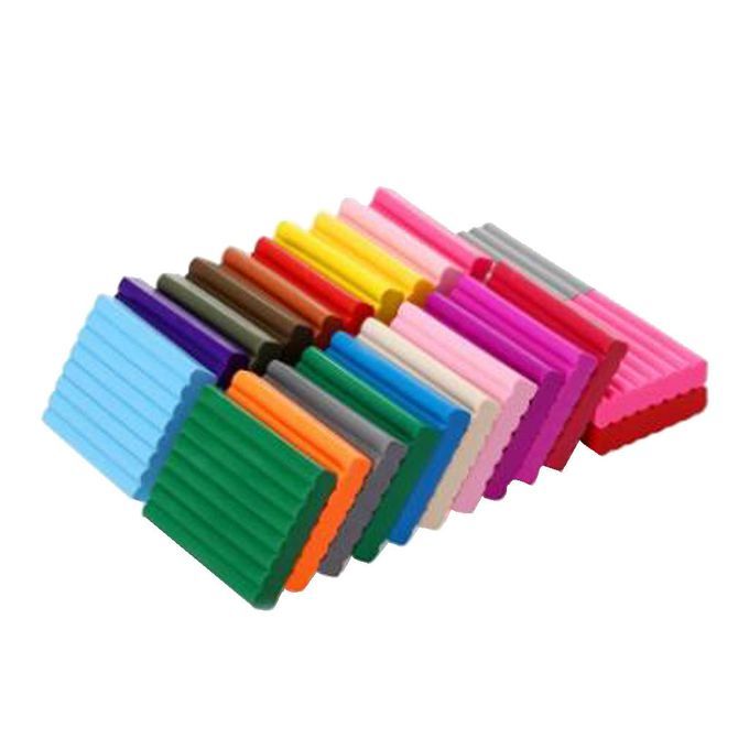 24 Colors Soft Polymer Clay Blocks DIY Modelling Oven Baking Clay