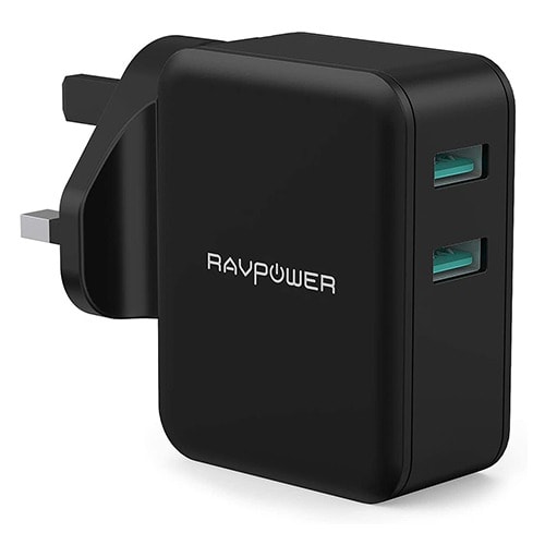 24W Quick Charge 3.0 Wall Charger - Dual USB Plug