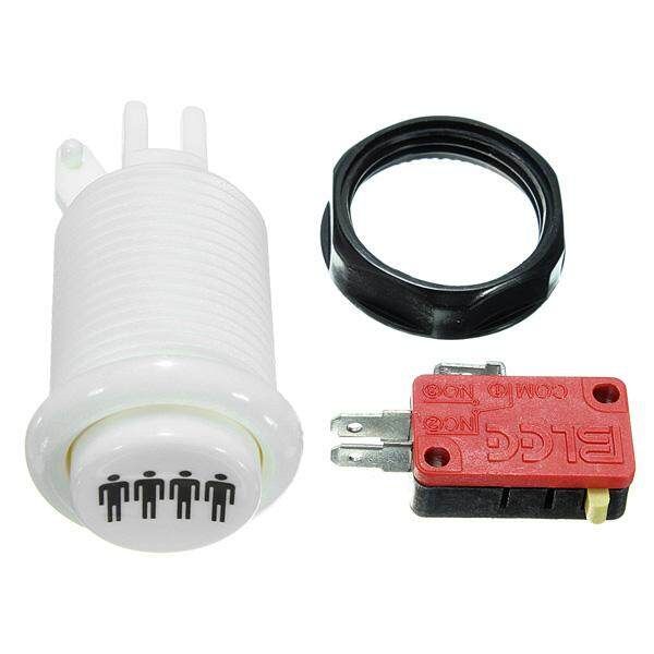 4pcs Happ Arcade Multicade MAME Push Buttons Durable GameSwitch (Four People)