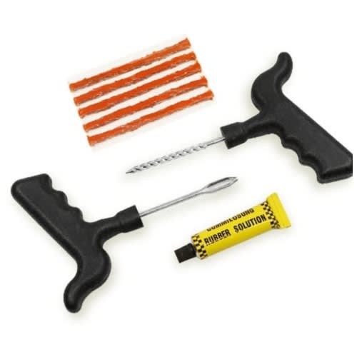 Tubeless Car Tyre Puncture Repair Kit  Patch Fix Tools Set -8pieces