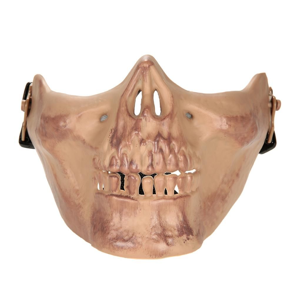 Outdoor Wargame Tactical Mask Lower Half Face Protective Mask Guard Airsoft Paintball CS Army Mask Halloween Party Cosplay Mask