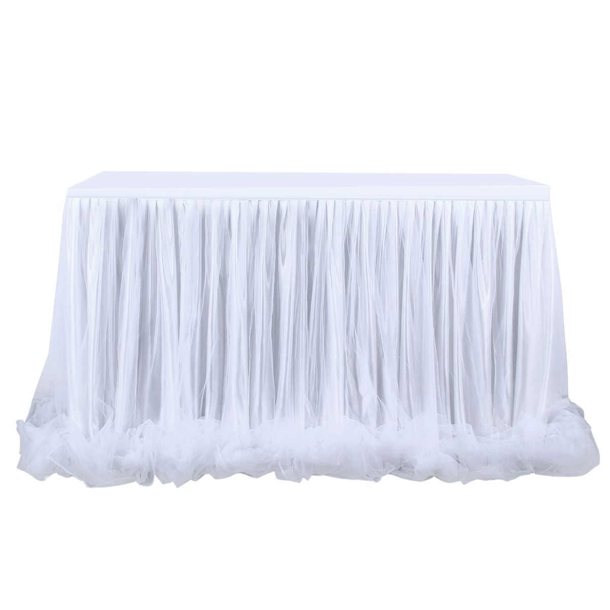 Table Skirt Home Party Gauze Tablecloth Wrap Gauze Floor