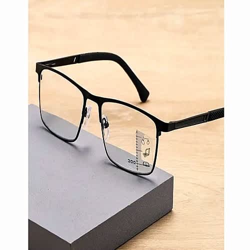 Unisex Ultra Slim Photochromic Anti Blue Reading Glasses Black-+2.0