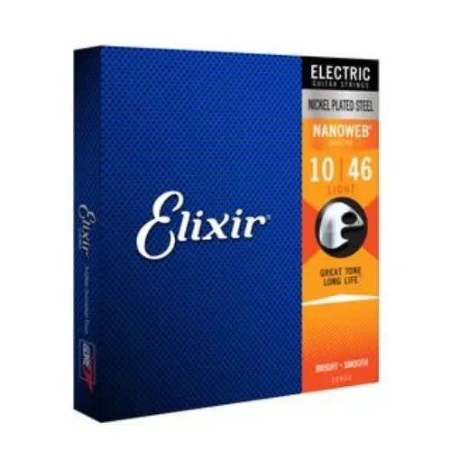 Elixir Nanoweb Nickel Wound 10-46 Electric Guitar Strings