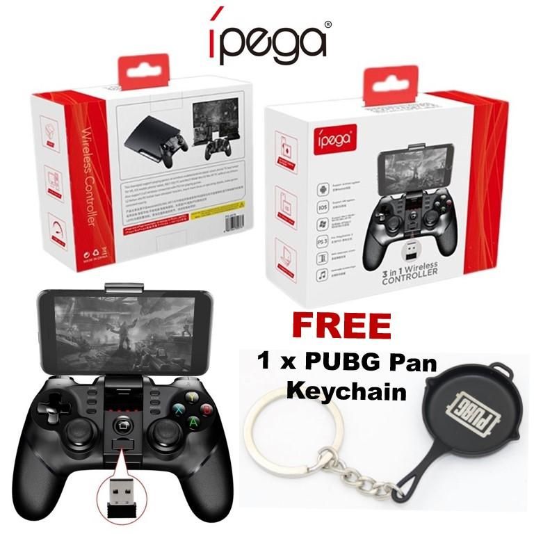 {FREE 1x PUBG Keychain} IPega 9076 3IN1 Wireless Bluetooth Gamepad Controller  PLAYER
