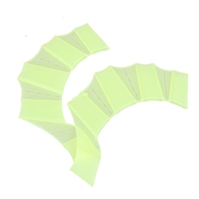 1 Pair Frog Type Silicone Girdles Swimming Hand Fins Palm