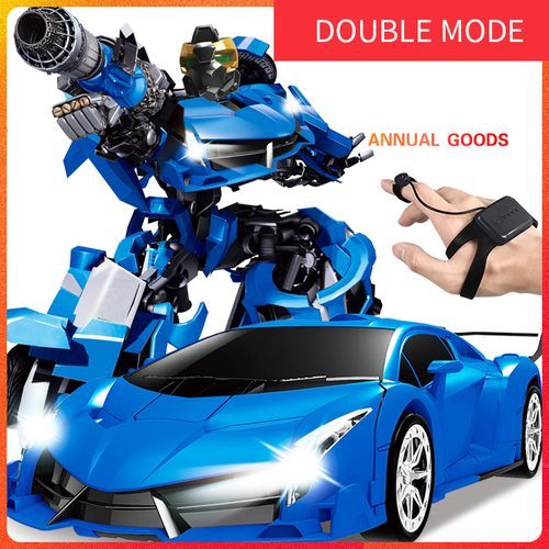 Children's RC Car Induction Deformation Electric Robot Racing Light Music Large Size Remote Control Car Toy Children's Gift