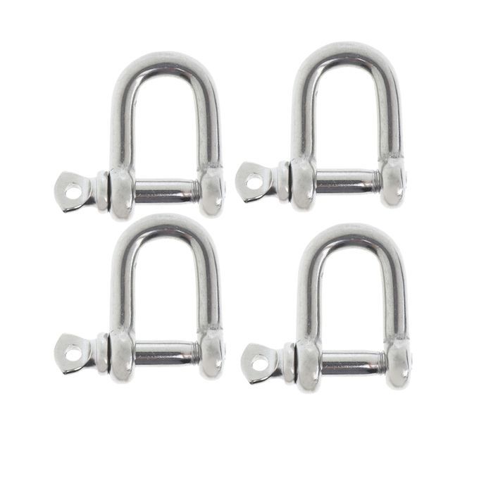 4xM55mm Stainless Steel DShackle Chain Shackle Rigging Lifting