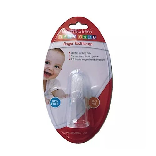 Finger Baby Silicone Toothbrush With Case, 0+ Month, Bpa Free