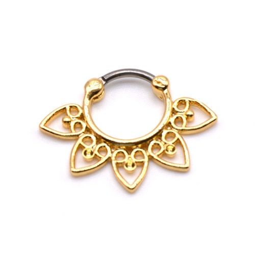 G23titan High Quality Plated Gold Septum Ring G23 Titanium