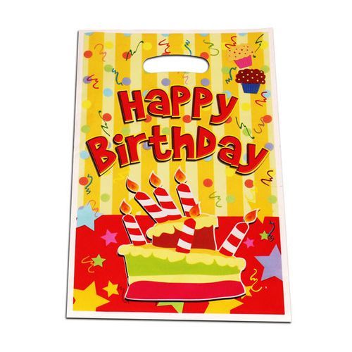 10-50pcslot Birthday Party Gift Bag Plastic Children's