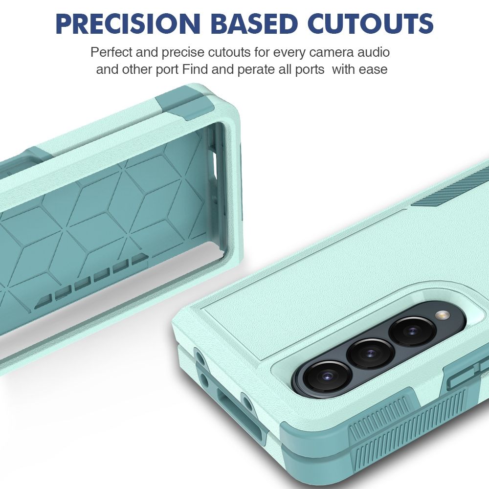 For Samsung Galaxy Z Fold4 2 In 1 PC + TPU Shockproof Phone Case(Green)