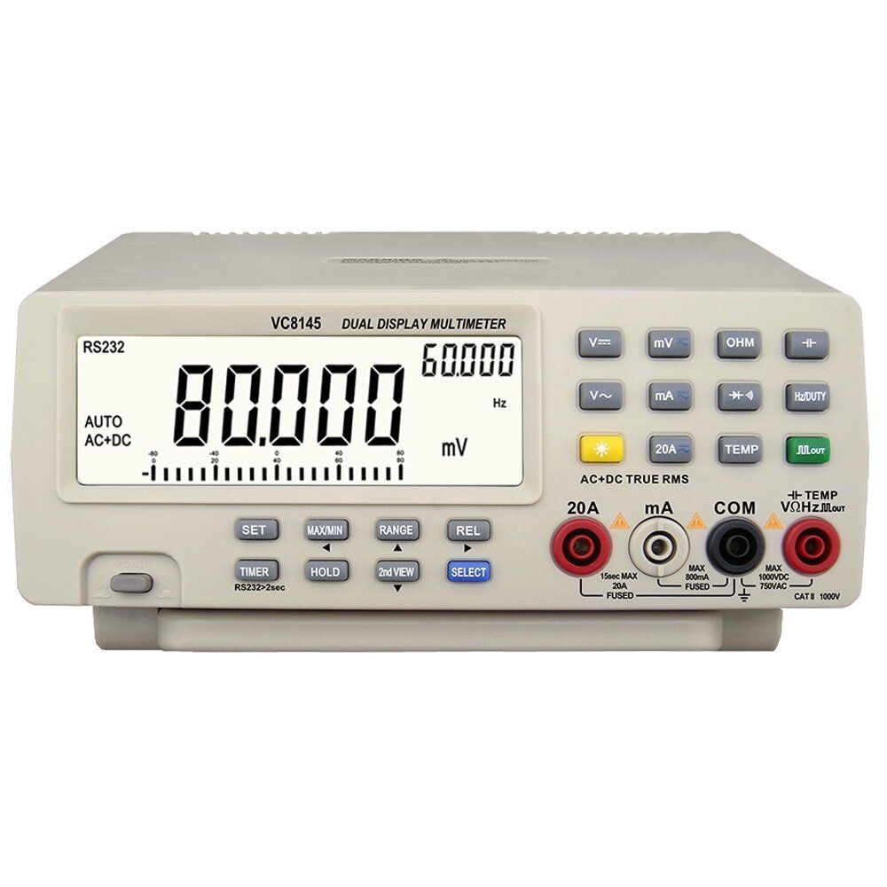 DM8145 4 7/8 Bench Top Multimeter 1000V 20A 80000 Counts