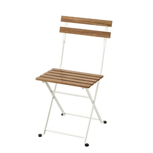 T&Auml;rn&Ouml; Foldable Chair - White & Light Brown