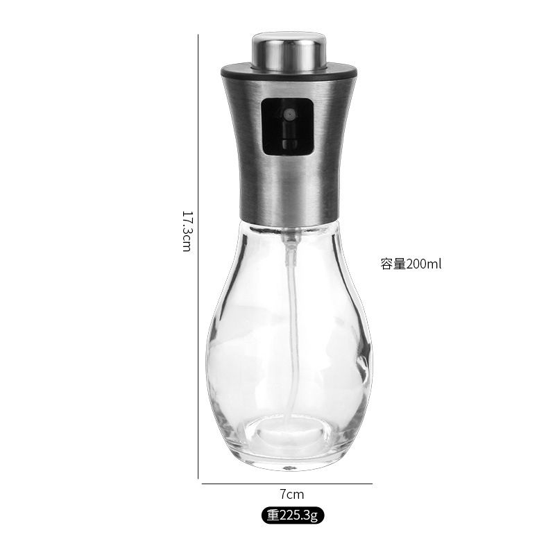 304 Stainless Steel Oil Spray Bottle Press Type Oil Bottle