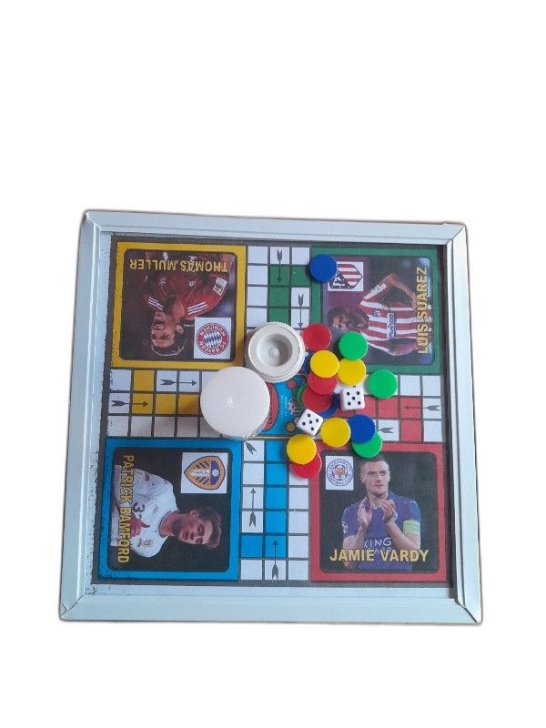 Unbreakable Portable Glass Standard Ludo Game With 2 Dice