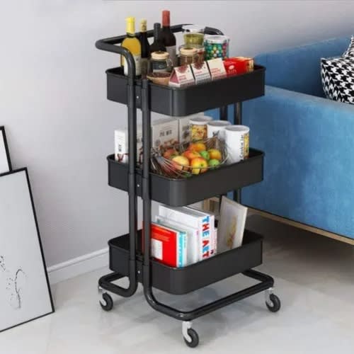 Metal Trolley Storage Organizer