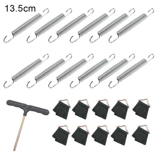 9-16.5cm Replacement Stainless Steel Trampoline Springs T-Hook V-Ring For Circular-135mm