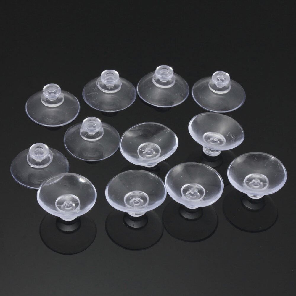 10 X Clear Rubber Window Wall Hook Hanger Kitchen Suction Cup Sucker 2cm 2cm