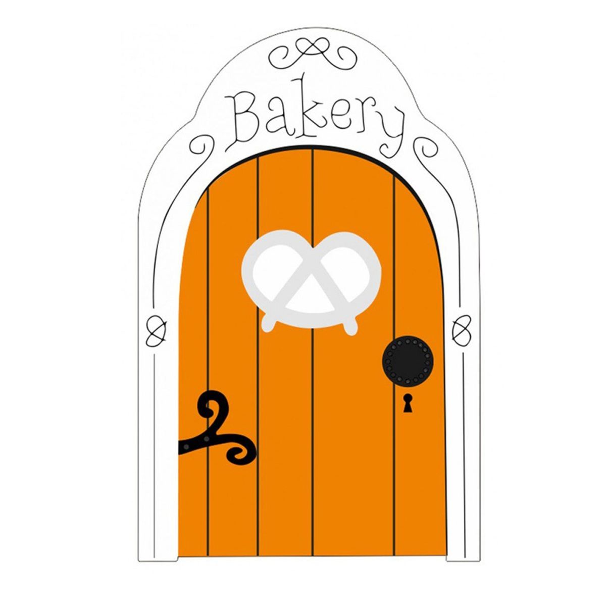Miniature Fairy Door Fairy Door Craft Kit Christmas Door Decoration Door Orange