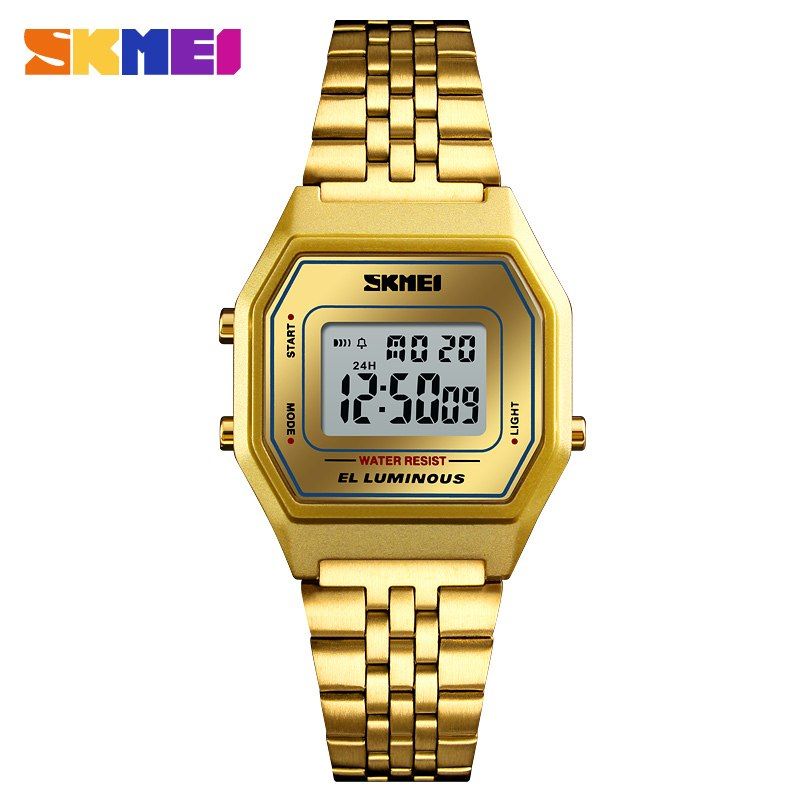 Women Gold Watch Luxury Waterproof Sport Watch Stainless Steel Fashion Casual Female Wristwatch