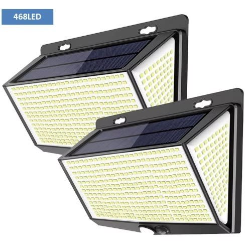 1 Pair Outdoor Waterproof Security Solar Wall Lights