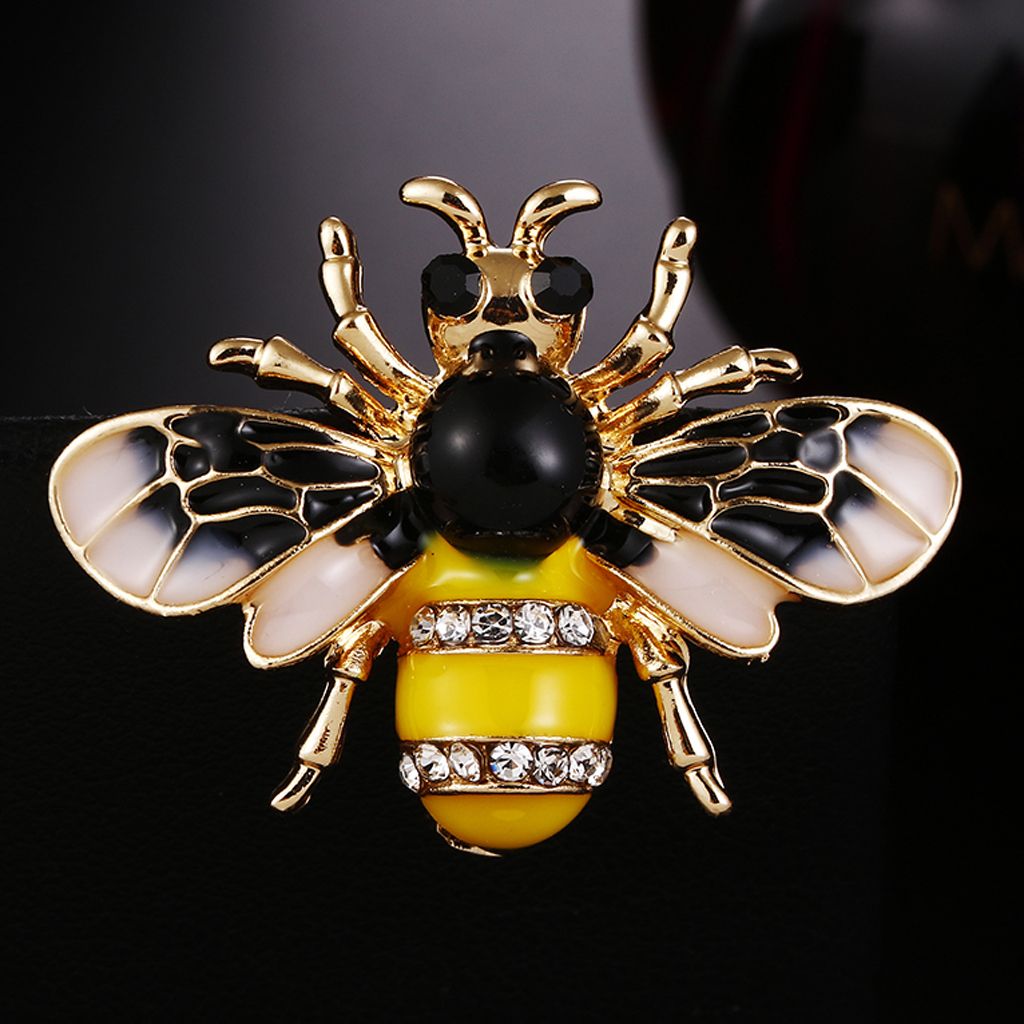 Enamel Bumble Bee Animal Brooch Lapel Pin Broach Christmas