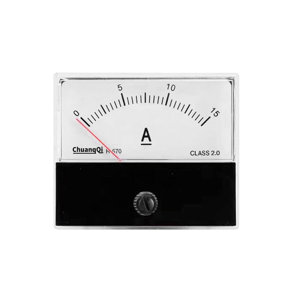 Analog Current Panel Meter Ammeter Gauge Class 2.5 Accuracy DC 0-15A Analog Ammeter Ampere Measurement Tester Gauge Panel