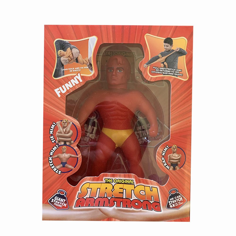 Stretch Armstrong Figure Bodybuilder Antistress Silicone Stretch Arm Toy Twisting Pulling Bending Super Stretch Toy