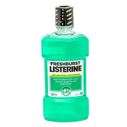 Listerine Anti-bacterial Mouthwash - Fresh Burst - 500ml